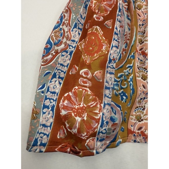 PINCH Floral Paisley Ruffle Neck Tiered Midi Dress Womens Size L - Picture 8 of 10